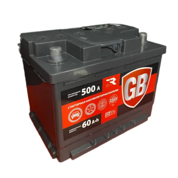 Аккумулятор GB 60 Ач 500 А (EN), прямая полярность, LN2
