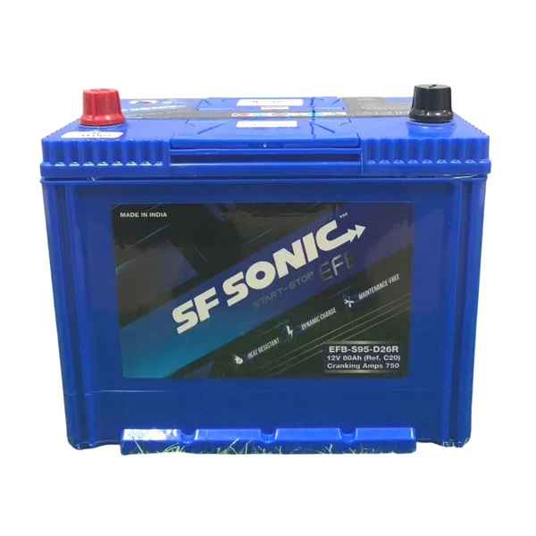 Аккумулятор SF SONIC 80 Ач 750 А (EN), прямая полярность, D26