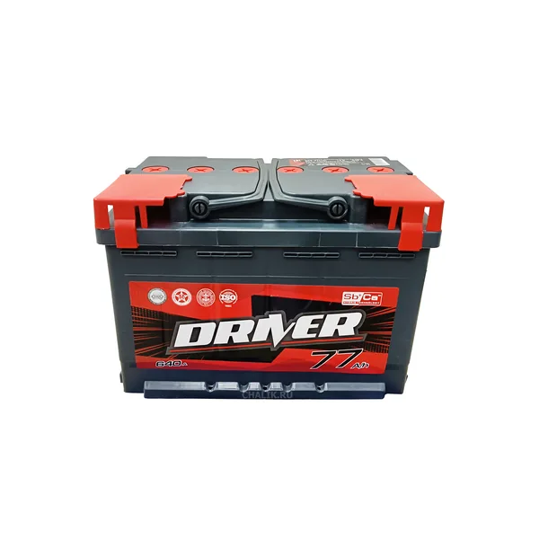 Аккумулятор DRIVER 77 Ач 640 А (EN), прямая полярность, LN3