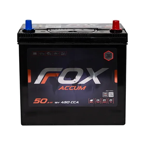 Аккумулятор FOX 50 Ач 450 А (EN), обратная полярность, B24