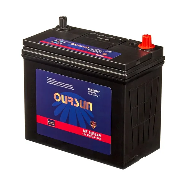 Аккумулятор OURSUN 45 Ач 430 А (JIS), прямая полярность, B24