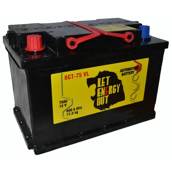 Аккумулятор LET ENERGY OUT 75 Ач 760 А (EN), обратная полярность, LN3