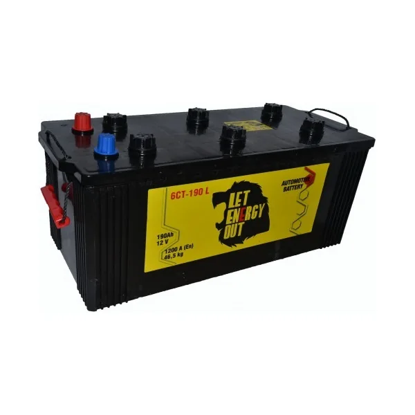 Аккумулятор LET ENERGY OUT 190 Ач 1200 А (EN), прямая полярность, 6ST-190