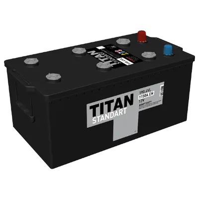 Аккумулятор TITAN Standart 190 Ач 1250 А (EN), прямая полярность, 6ST-190
