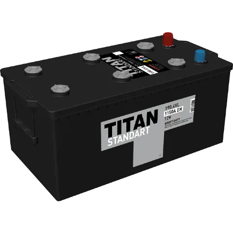 Аккумулятор TITAN Standart 190 Ач 1250 А (EN), прямая полярность, 6ST-190
