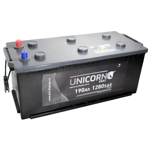 Аккумулятор UNIKORN 190 Ач 1200 А (EN), обратная полярность, HB