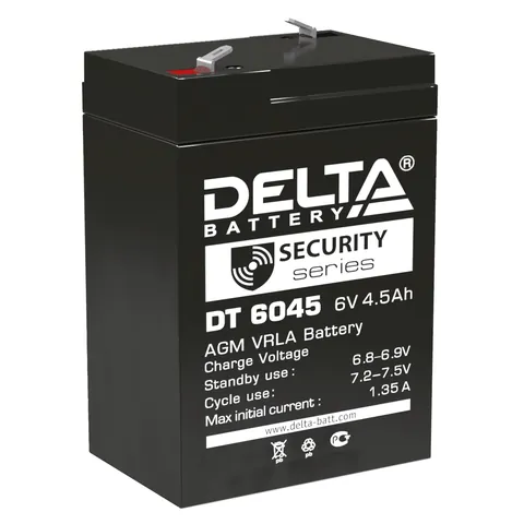 Аккумулятор DELTA DT 4.5 Ач, 70x47x100