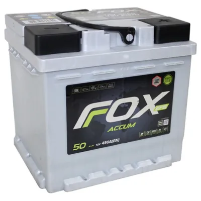 Аккумулятор FOX EFB Asia 50 Ач 450 А (EN), обратная полярность, LN1