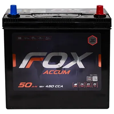 Аккумулятор FOX 50 Ач 450 А (EN), обратная полярность, B24