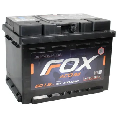Аккумулятор FOX 60 Ач 600 А (EN), обратная полярность, LBN2