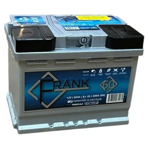 Аккумулятор FRANK 60 Ач 600 А (EN), обратная полярность, LN2