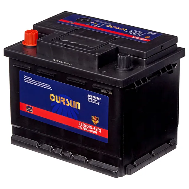 Аккумулятор OURSUN 62 Ач 550 А (EN), прямая полярность, LN2