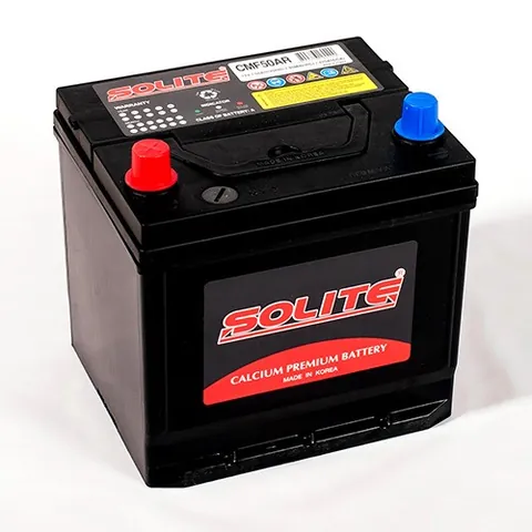 Аккумулятор SOLITE 50 Ач 470 А (JIS), прямая полярность, D20