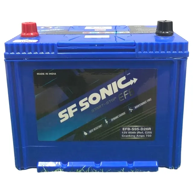 Аккумулятор SF SONIC 80 Ач 750 А (EN), прямая полярность, D26