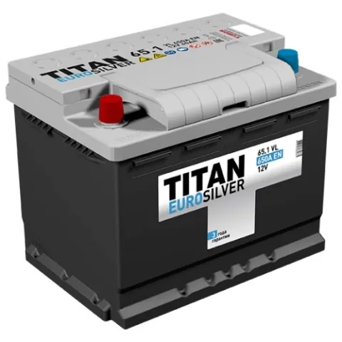 Аккумулятор TITAN Euro Silver 65 Ач 620 А (EN), обратная полярность, LN2