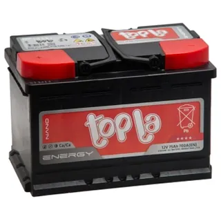 Аккумулятор TOPLA Energy 75 Ач 750 А (EN), прямая полярность, LN3