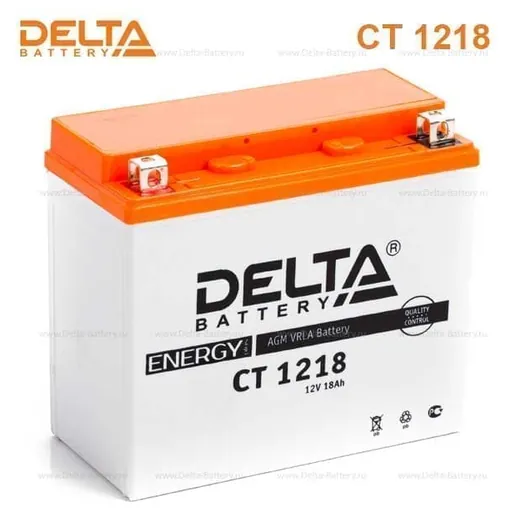 Аккумулятор DELTA 20 Ач 270 А (EN), прямая полярность, YTX20