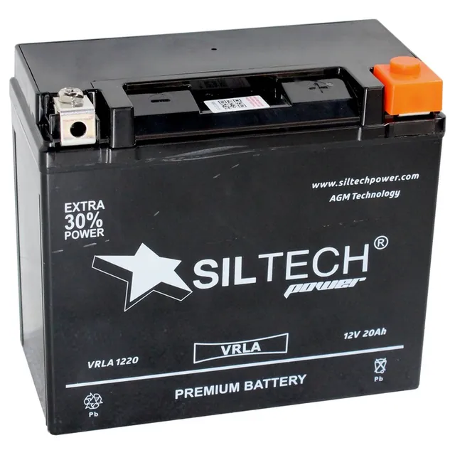Аккумулятор SILTECH 20 Ач 270 А, обратная полярность, YTX20L